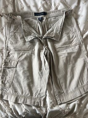 Calvin Klein Jeans Beige Utility Cargo Shorts